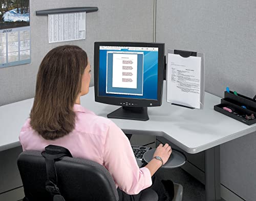 Fellowes 8033301 (R) Office Suites Monitor Mount Copyholder, Black/Silver #TOP2