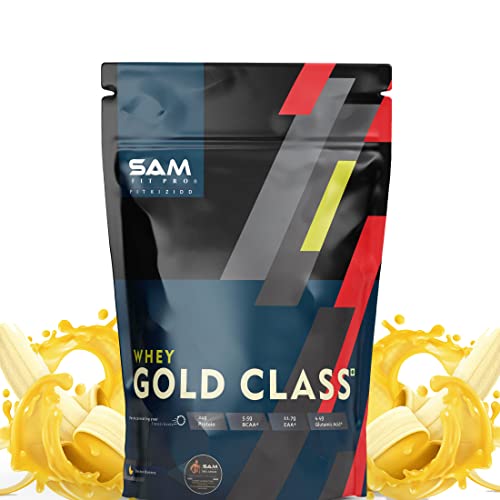 Image of Samfit Pro Gold Class Whey | Boston Banana | 907g