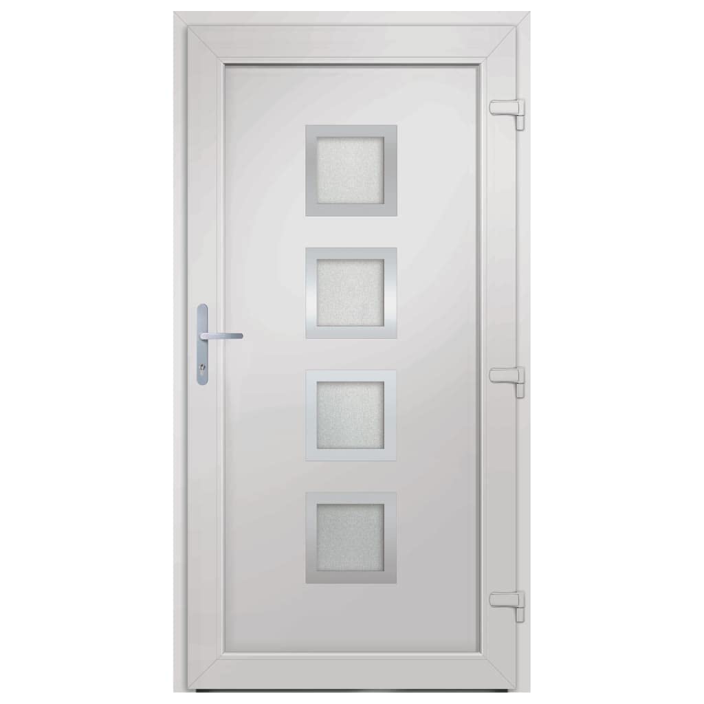 Porte d entrée blanc 98x190 cm PVC