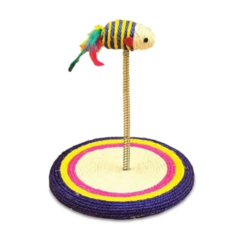 Chalesco Arranhador Brinquedo com Mola para Gatos