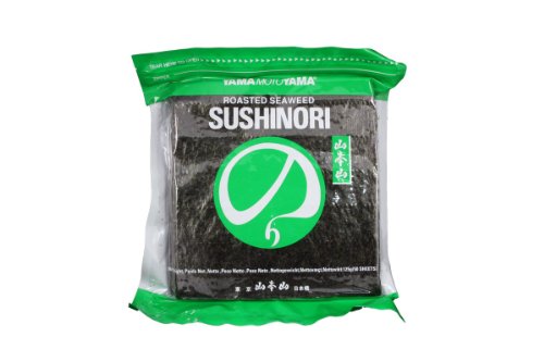 YamaMotoYama Yakizushi Green Sushi Nori - Algas marinas, 50 hojas