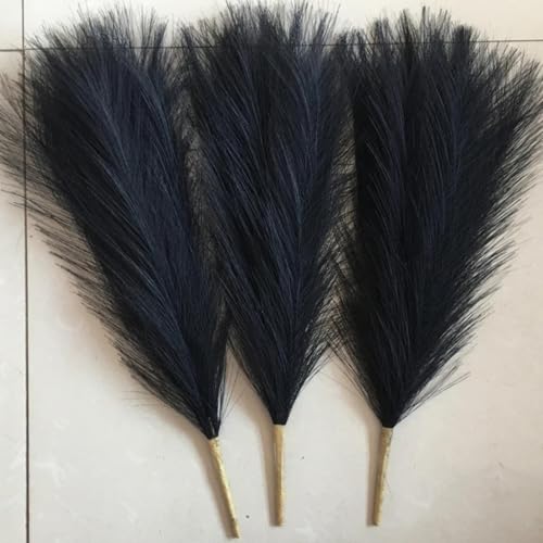 Decoración Boho con Pasto Pampas 3 piezas 45 cm Negro miniatura 1