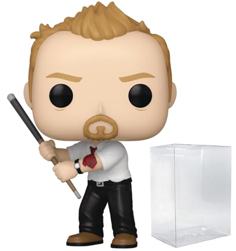 POP Movies: Shaun of The Dead - Shaun Specialty Series Exclusive Funko Vinyl Figure (Bundled with Compatible Box Protector Case), Multicolor, 3.75 inches