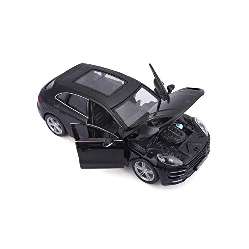 Bburago 1:24 Porsche Macan Negro Metálico miniatura 2