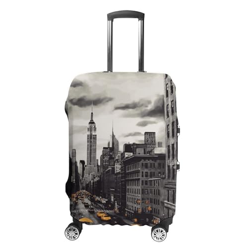Love from New York Luggage Cover, Washable Elastic Suitcase Cover Protector Fit 18-32 Inch Luggage