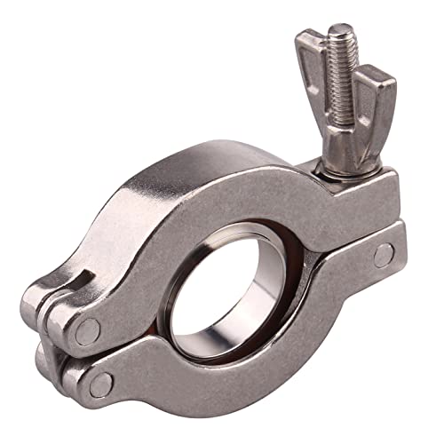 Image of DERNORD Wing Nut Clamp Flange Quick Clamp Stainless Steel 304 with Centering O-Ring (KF-25)