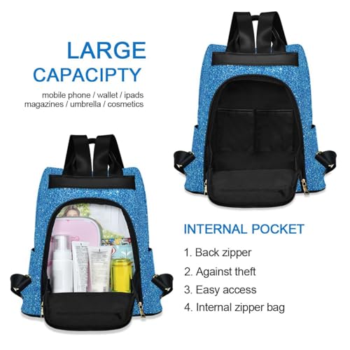 Sac à dos Blue Flash antivol avec compartiment multipoches pratique