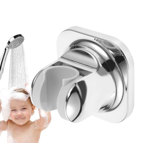 Samuliy Soporte ajustable para cabezal de ducha – Soporte de cabezal de ducha de mano, soporte ajustable para cabezal de ducha no requiere taladro para el baño