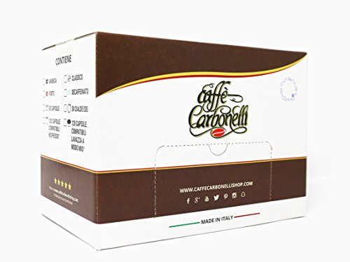 120 Cápsulas de Café Compatibles Nespresso - Caffè Carbonelli descafeinado - espresso napolitano - Imagen 4
