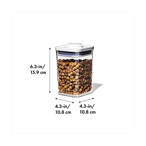 OXO-Good-Grips-Pet-POP-Container--11-Qt1-L-Ideal-for-up-to-1lb-of-treats-Airtight-Dog-and-Cat-Food-Storage-Container-BPA-Free Airtight Dog Food Storage Container