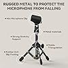Getaria Adjustable Desktop Microphone Stand Folding Table Tripod with Microphone Clip A Microphone Clip Mic Stand Compatiable for Snow Ball Shure SM7B and Other Microphones #3
