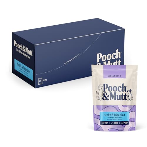 Pooch & Mutt - Vitalität & Verdauung, Nassfutter für Hunde (Getreidefreies), Truthahn und Hering, 12 x 150 g