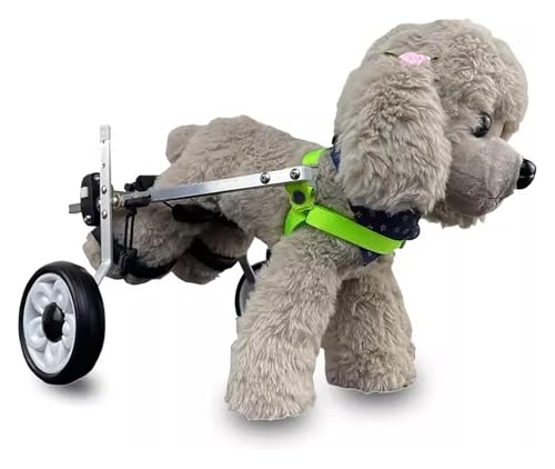 Chariot de marche pour chien handicapé réglable deux roues - 2