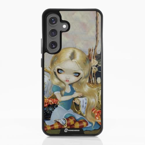 Coque Samsung S25 Plus Jasmine Becket Alice - Protection 3D légère et antichoc noire