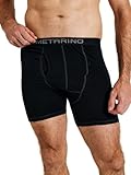 ZSOSBA METARINO Merino Wool Mens Underwear Boxer Briefs Soft Comfy Breathable Moisture Wicking Sports Underpants,Black,Medium