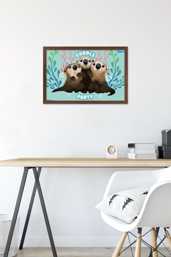 Poster Le Monde de Dory de qualité supérieure avec cadre acajou - 6