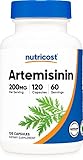Nutricost Artemisinin 200mg, 120 Capsules - Non-GMO, Gluten Free, Vegetarian Friendly