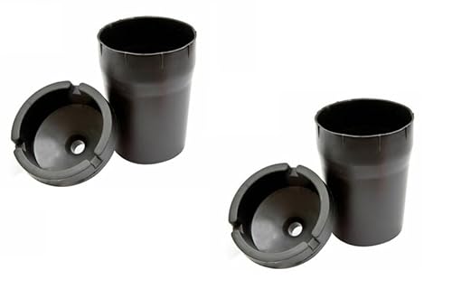 AL-FAHMI 2 x Butt Bucket Extinguishing Ashtray With Lid,Patios,Outdoor Pub Car Plastic Ashtray. (Pack of 2)