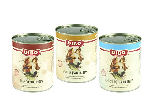 DIBO - EXKLUSIV KÄNGURU, 6 x 800g-Dose aus reinem Muskelfleisch – Single Protein, DIBO-Qualität