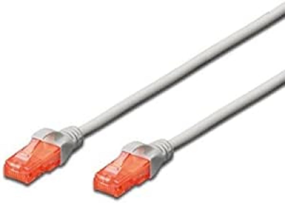 Cavo Di Rete CAT 6 U/UTP 2 Metri - Bianco, Connettori RJ45, Per Computer, Router, Switch