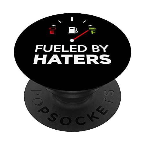 Fuel level tuning car mechanic mechatronics Tanked by Haters PopSockets Swappable PopGrip, Black