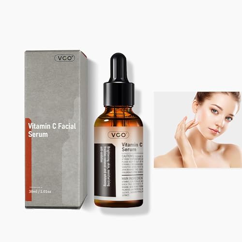 VGO Vitamin C Serum for Face, Facial Serum with Vitamin E & Hyaluronic Acid, Even Skin Tone, Anti-Dark Spots, Fine Lines & Wrinkle (30ml)