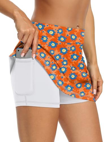 Image of LouKeith Tennis Skirts for Women Golf Athletic Activewear Skorts Mini Summer Workout Running Shorts with Pockets