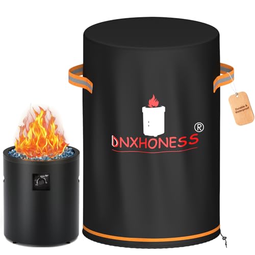 Fire Pit Cover for Bali Outdoor 23in Firepit, 600D Tear-Resistant 100% Waterproof & Anti UV Propane Fire Pit Cover, Fire Pit Soft Cover for 21-23in Gas Fire Pits Round with Drawstring & Double Handles by DNXHONESS - Used condition - US$10.21