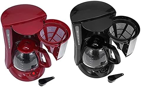 Miniatura 7 de Máquina de café de 2 L 220 V Cafetera de goteo de espresso con hervidor de vidrio Filtro de polvo de café Tetera de aislamiento antigoteo (D)