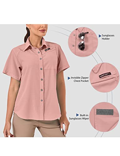 Little Donkey Andy Women's UPF 50 UV Protection Shirt, Breathable Short Sleeve Fishing Hiking Shirts, Quick Dry3