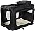 MOOL Lightweight Fabric Pet Carrier Crate for Dogs, Cats or Small Animals, Black