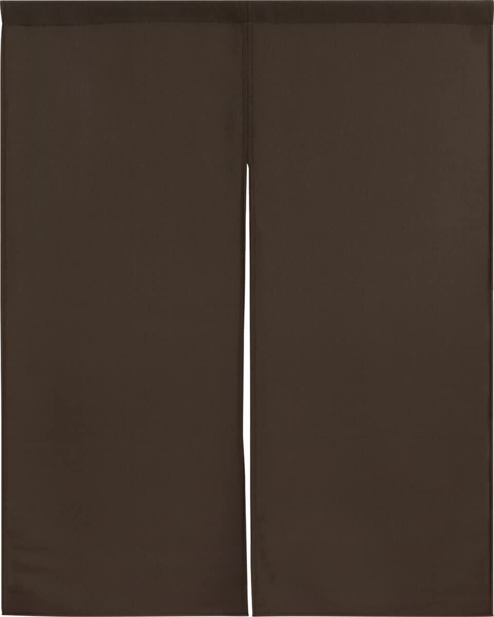 Noren Kobo Half Noren Door Curtain Dark Brown 28x35in Polyester Japan