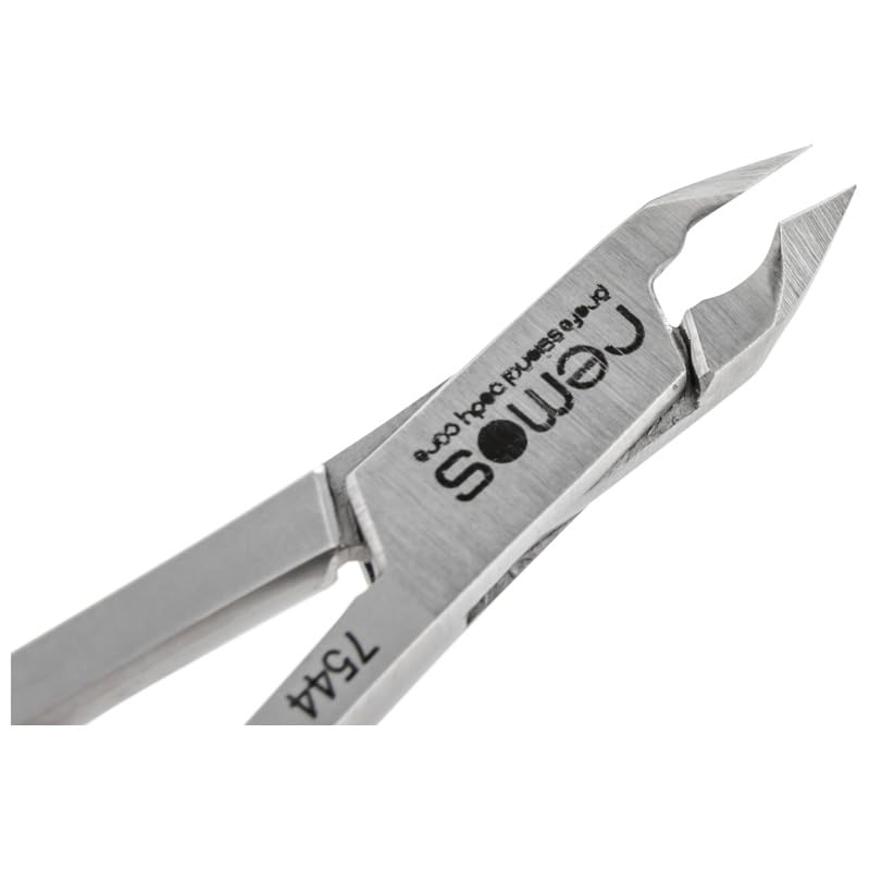 REMOS Pince à cuticules en forme de ciseaux tranchant 4 mm - acier inoxydable - 10 cm