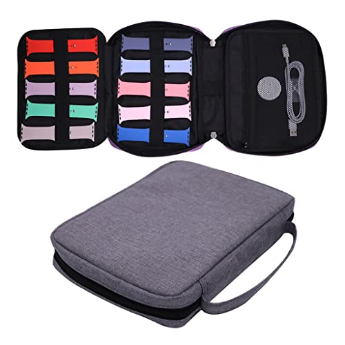 Watch Band Storage Bag Carrying for Case Expandable Holder Stores 20 Wristbands Fit for Most Sizes of Straps Organ