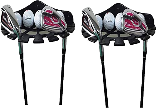 AUXPhome 2 Pack Golf Club Organizers - Wall Mounted Golf Club Rack - Black