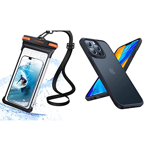 TORRAS Waterproof Phone Pouch + iPhone 13 Pro Max Case