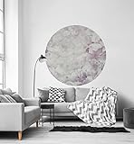 MyMaxxi - Premium Wandtattoo Fototapete Blüten Lila Tapete, Wand Dekoration, Blumen Lila lila - Bildtapete XXL Blüten Motiv Beige, Premium Vlies 150g/qm selbstklebend, 195cm rund