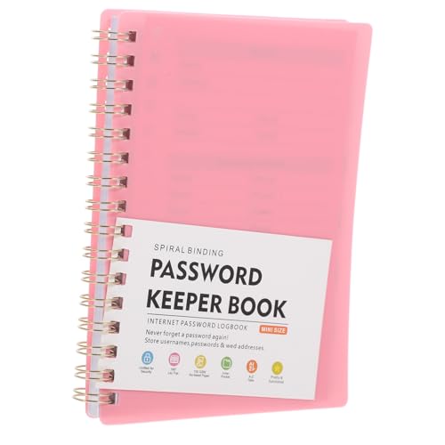 HOMSFOU パスワード管理ノート アルファベットタブ付き 小型ウェブサイト記録帳 便利なユーザー名 パスワード整理用手帳 ポケットメモ付き