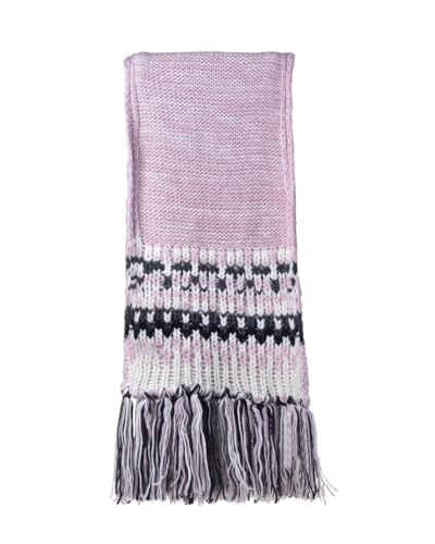 Écharpe Superdry Taureau Fairisle Rose pour Protéger le Cou du Vent Glacial