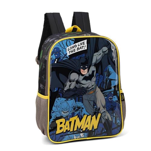Kit Mochila De Costas Batman E Viloes + Lancheira Luxcel