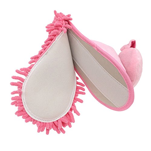 Image of Selric Super Chenille Microfiber Washable Mop Slippers Shoes, Detachable Mopping Shoes, Floor Dust Dirt Hair Cleaner, Multi-sizes Multi-Colors Available