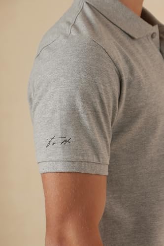 Image of FYLTR Men's Slim Fit Polo T-Shirt with Contrast Tipping Collar - Soft Handfeel | Casual T-Shirts for Men