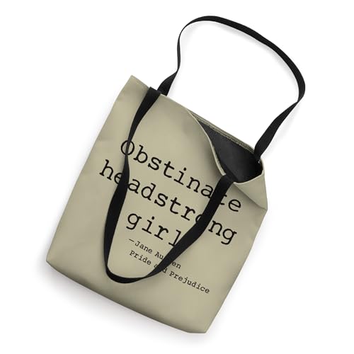 Obstinate Headstrong Girl Jane Austen Pride and Prejudice Tote Bag miniatura 2