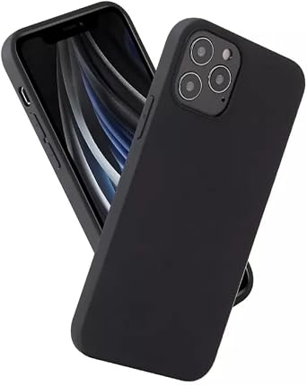 Designed for iPhone 14 Plus Case 6.7 inch, Liquid Silicone Ultra Slim Shockproof Protective Phone Case with [Soft Anti-Scratch Microfiber Lining] for iPhone 14 Plus Black