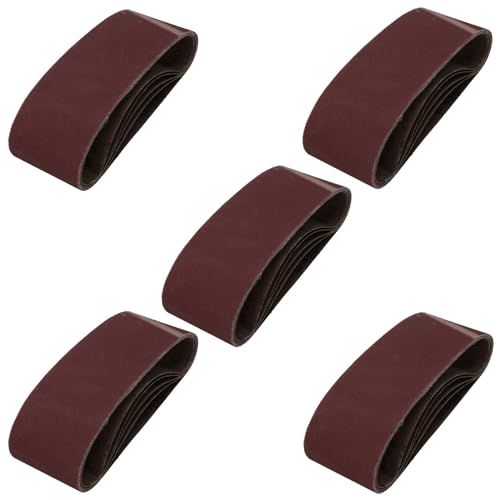 Disques abrasifs 75 x 457 mm lot de 25 bandes grain 40 à 120