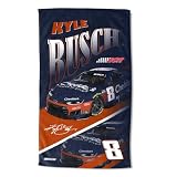 Northwest NASCAR Kyle Busch Cheddar's Reflection Sand Free Beach Towel, Lightweight Quick Dry Polyester Bath, Pool Swim Travel Fan Gear, 35 x 60 Inch