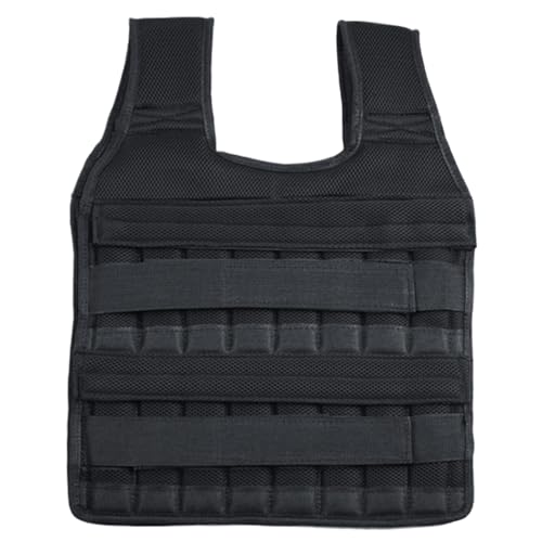 KDAMGOQE Weighted Shirt, Weighted Vest for Men Women UP to 35KG Vest Breathable Shirt with 32 Weight Pocket Padded Strength Training Weight Vests, No Weights, Running sports