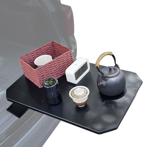 Plateau pour voiture en fibre de carbone table repas grand format ajustable 180