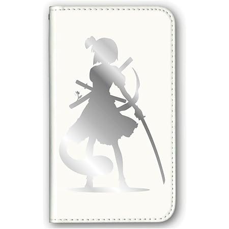 Amazon Co Jp 魂魄 妖夢 東方 シルエット 影絵 イラスト デザイン 手帳型 スマホ ケース スライド式 マルチ Iphone Android 携帯 対応 ホワイト本体 カラープリント 002lls 家電 カメラ