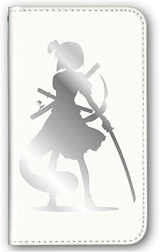 Amazon Co Jp 魂魄 妖夢 東方 シルエット 影絵 イラスト デザイン 手帳型 スマホ ケース スライド式 マルチ Iphone Android 携帯 対応 ホワイト本体 カラープリント 002lls 家電 カメラ